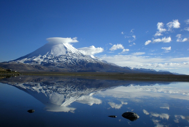 El lago más alto del mundo lago Chungará