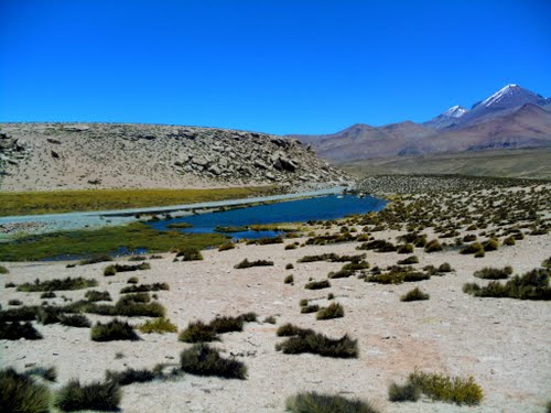 Senderismo en pleno Altiplano. Parque Nacional Lauca